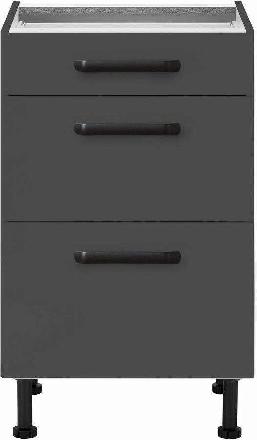 Wiho Küchen Onderkast Simi Soft-close functie in lades en uitschuifbare delen verstelbare poten - Foto 2