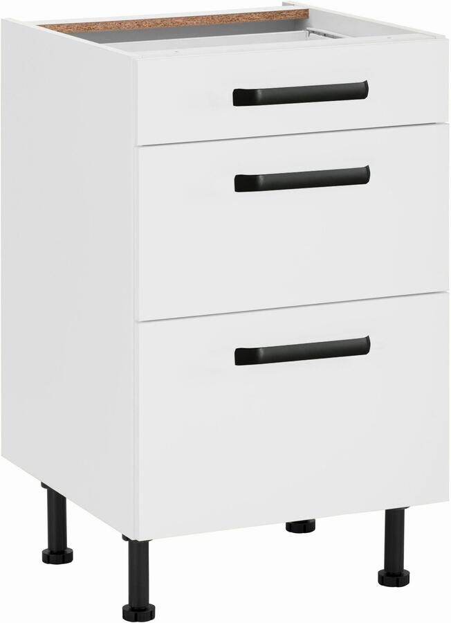 Wiho Küchen Onderkast Simi Soft-close functie in lades en uitschuifbare delen verstelbare poten - Foto 3