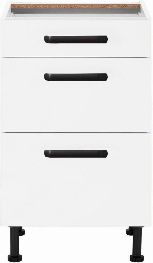 Wiho Küchen Onderkast Simi Soft-close functie in lades en uitschuifbare delen verstelbare poten - Foto 2