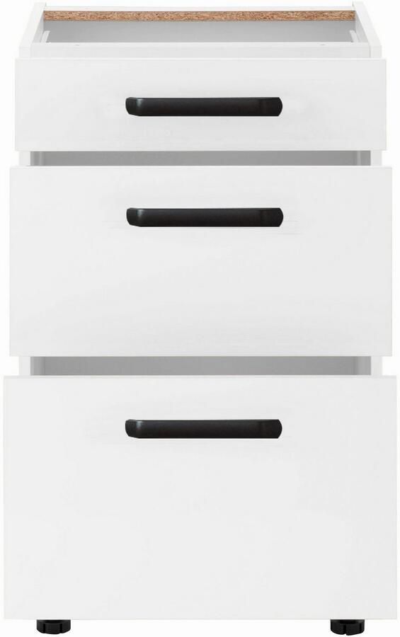 Wiho Küchen Onderkast Simi Soft-close functie in lades en uitschuifbare delen verstelbare poten