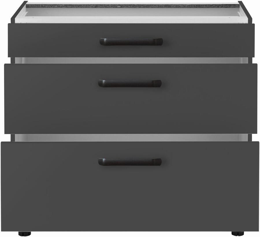 Wiho Küchen Onderkast Simi Soft-close functie in lades en uitschuifbare delen verstelbare poten - Foto 2