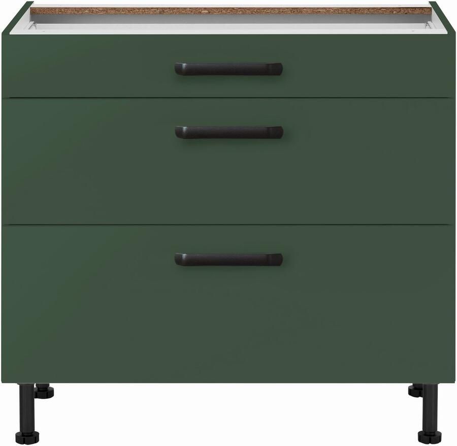 Wiho Küchen Onderkast Simi Soft-close functie in lades en uitschuifbare delen verstelbare poten