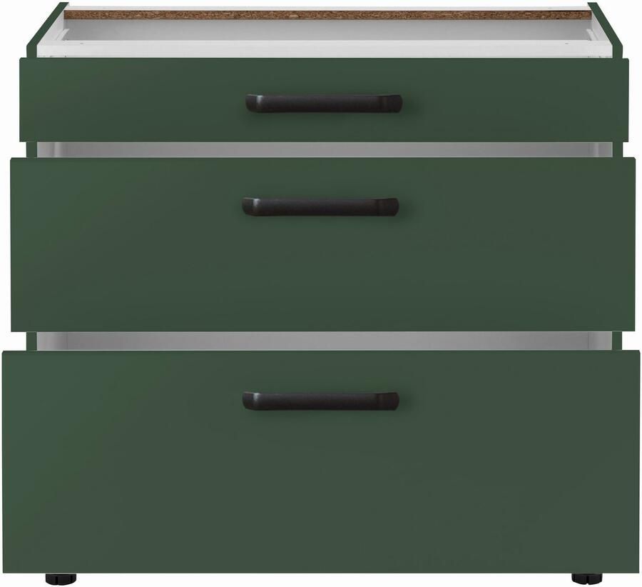 Wiho Küchen Onderkast Simi Soft-close functie in lades en uitschuifbare delen verstelbare poten - Foto 2