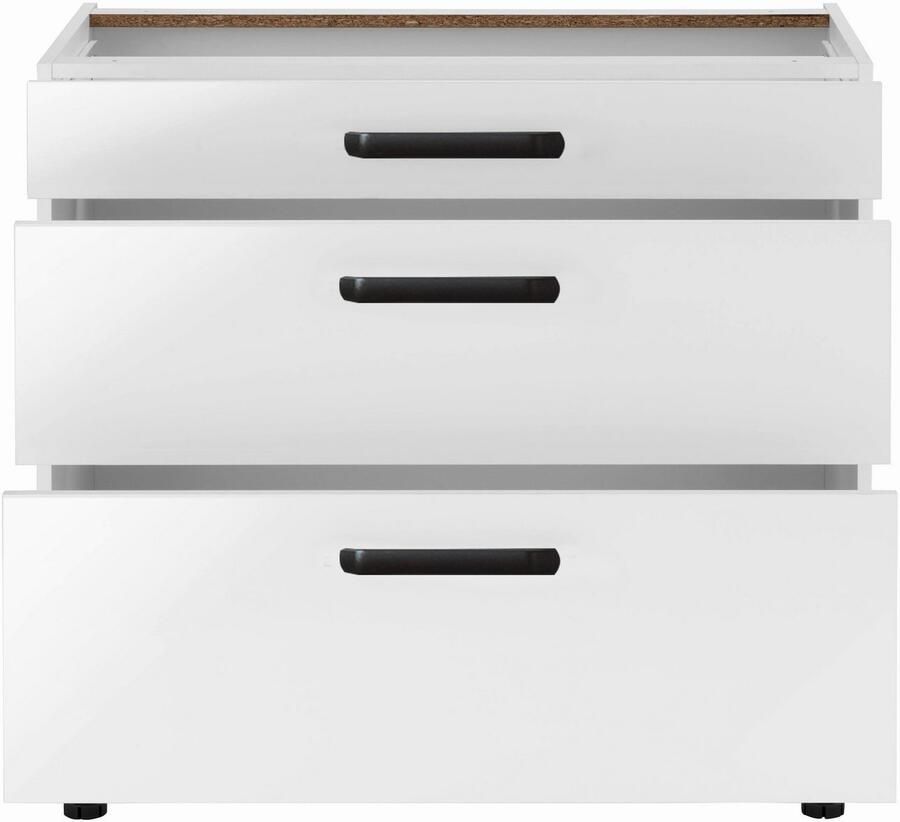 Wiho Küchen Onderkast Simi Soft-close functie in lades en uitschuifbare delen verstelbare poten - Foto 2