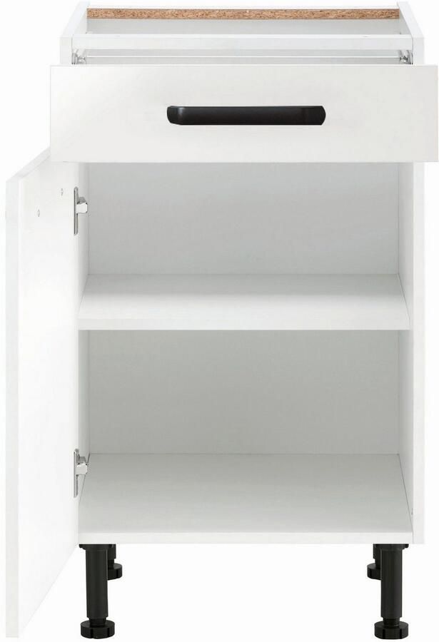 Wiho Küchen Onderkast Simi Soft-close functie in lades en uitschuifbare delen verstelbare poten