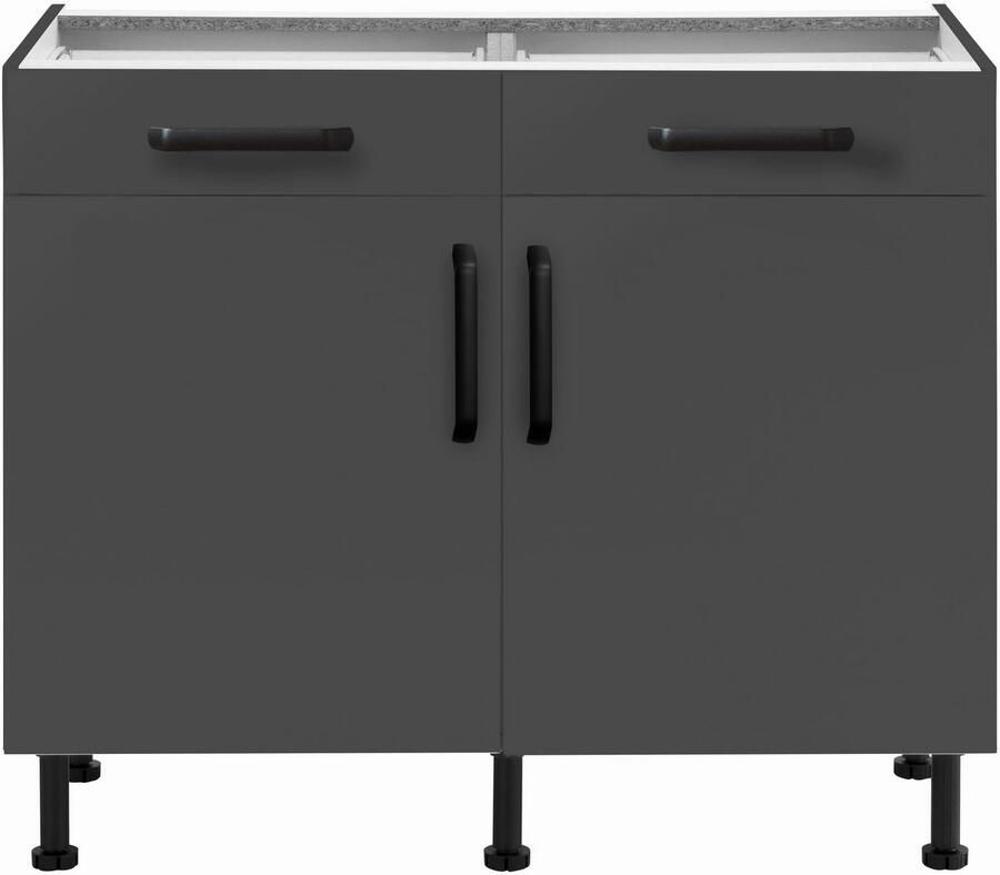 Wiho Küchen Onderkast Simi Soft-close functie in lades en uitschuifbare delen verstelbare poten