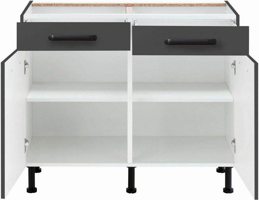 Wiho Küchen Onderkast Simi Soft-close functie in lades en uitschuifbare delen verstelbare poten - Foto 2