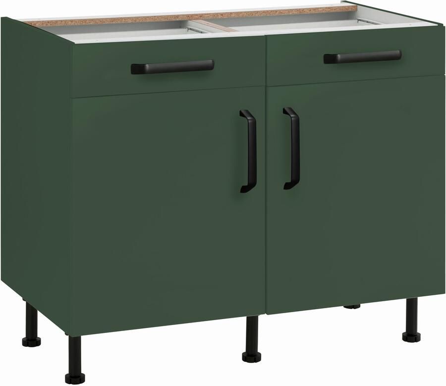 Wiho Küchen Onderkast Simi Soft-close functie in lades en uitschuifbare delen verstelbare poten - Foto 3