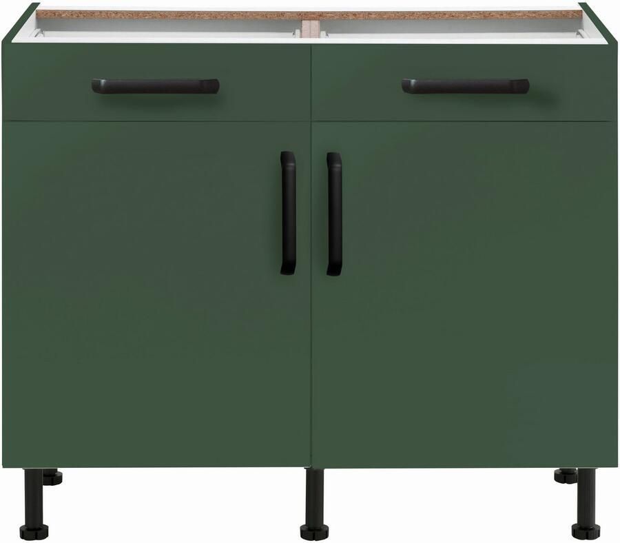 Wiho Küchen Onderkast Simi Soft-close functie in lades en uitschuifbare delen verstelbare poten