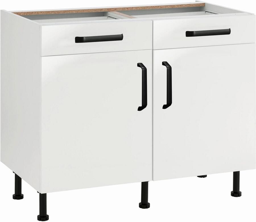 Wiho Küchen Onderkast Simi Soft-close functie in lades en uitschuifbare delen verstelbare poten - Foto 3