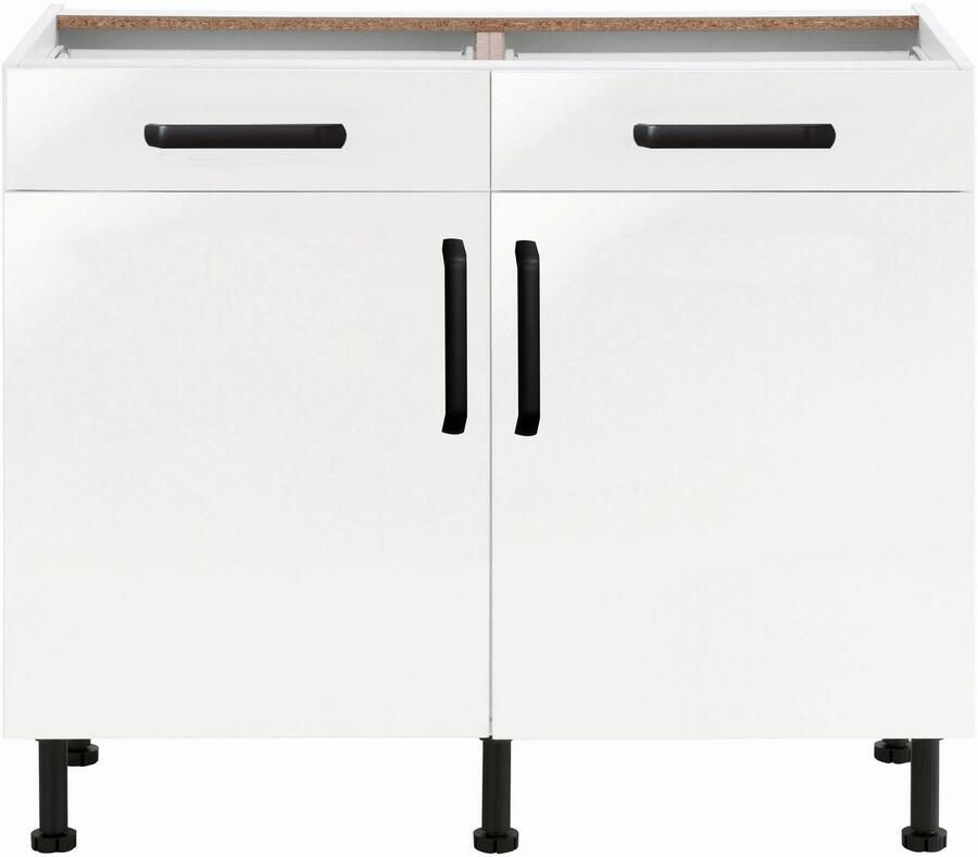 Wiho Küchen Onderkast Simi Soft-close functie in lades en uitschuifbare delen verstelbare poten