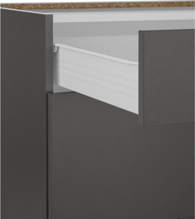 Wiho Küchen Onderkast Unna 90 cm breed met 2 grote laden zonder werkblad - Foto 3