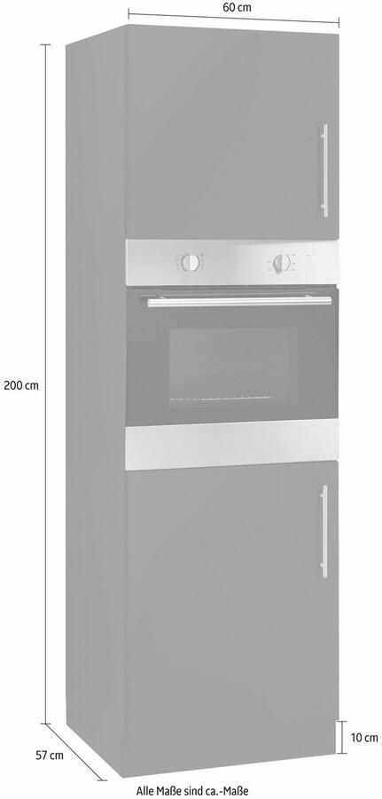 Wiho Küchen Ovenombouwkast Cali 60 cm breed