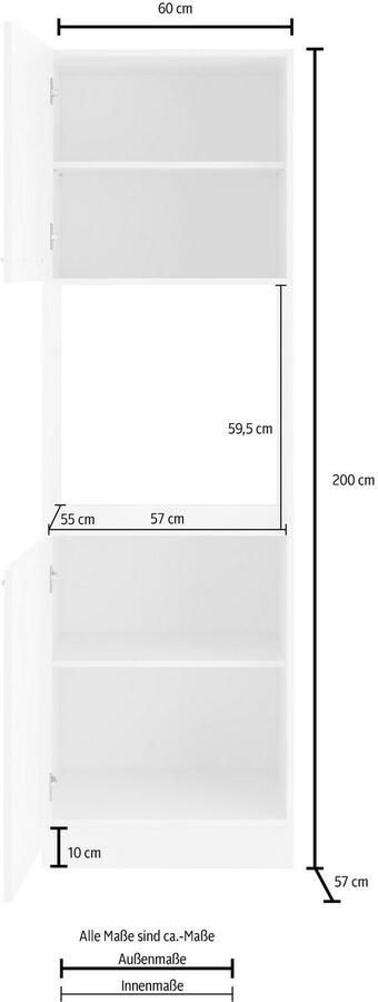 Wiho Küchen Ovenombouwkast Flexi2