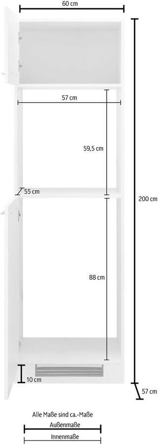 Wiho Küchen Ovenombouwkast Flexi2