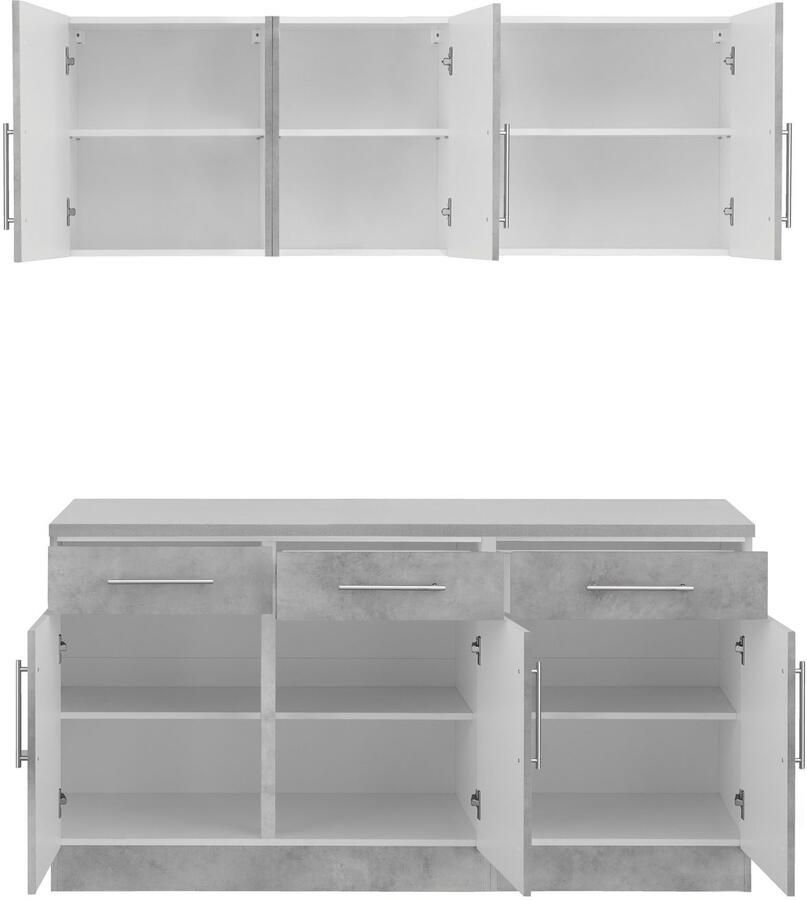 Wiho Küchen Pantry keuken "Cali" zonder elektrische apparaten breedte 160 cm - Foto 2