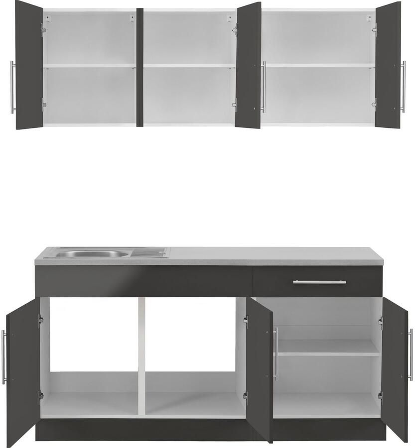 Wiho Küchen Pantry keuken Cali zonder elektrische apparaten breedte 160 cm