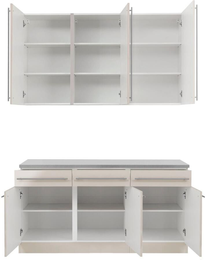 Wiho Küchen Pantry keuken Chicago zonder elektrische apparaten breedte 160 cm - Foto 3