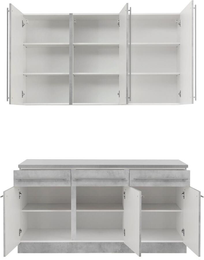 Wiho Küchen Pantry keuken Chicago zonder elektrische apparaten breedte 160 cm - Foto 3