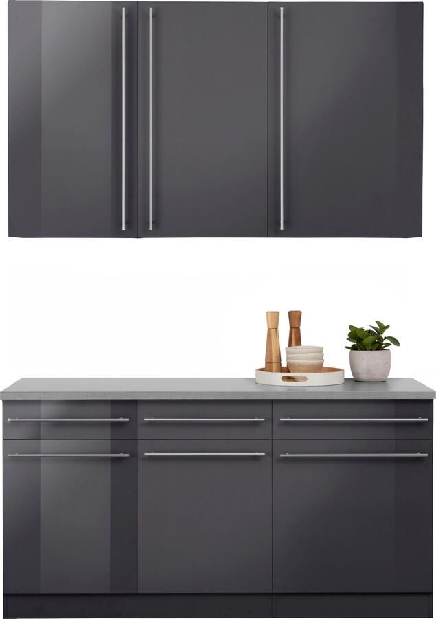 Wiho Küchen Pantry keuken Chicago zonder elektrische apparaten breedte 160 cm - Foto 6