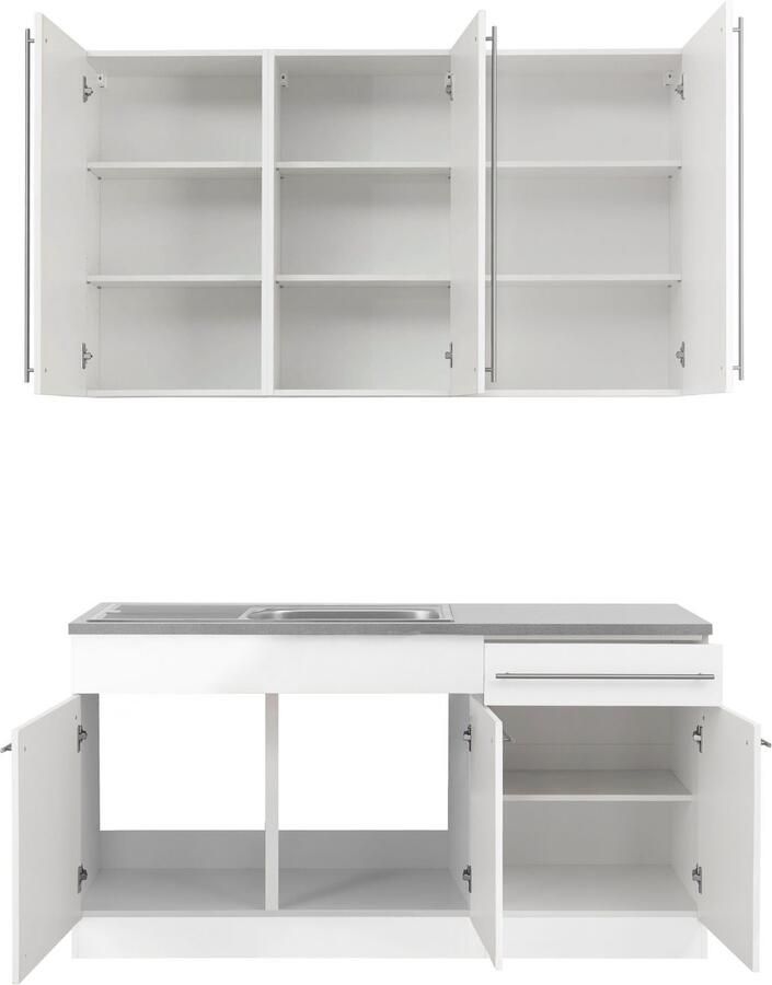 Wiho Küchen Pantry keuken Chicago zonder elektrische apparaten breedte 160 cm - Foto 3