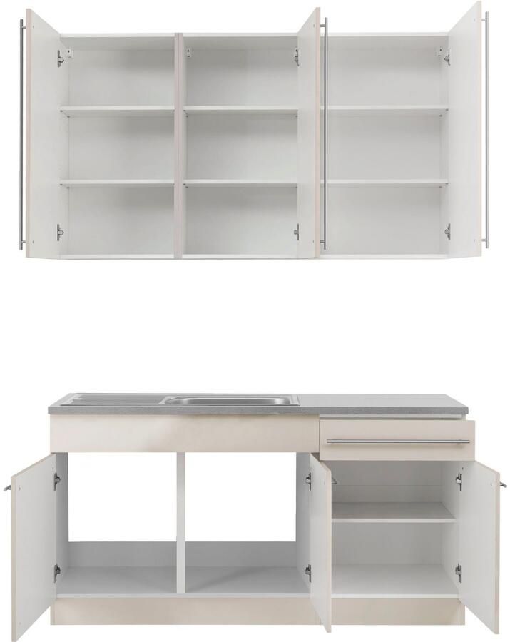 Wiho Küchen Pantry keuken Chicago zonder elektrische apparaten breedte 160 cm - Foto 3