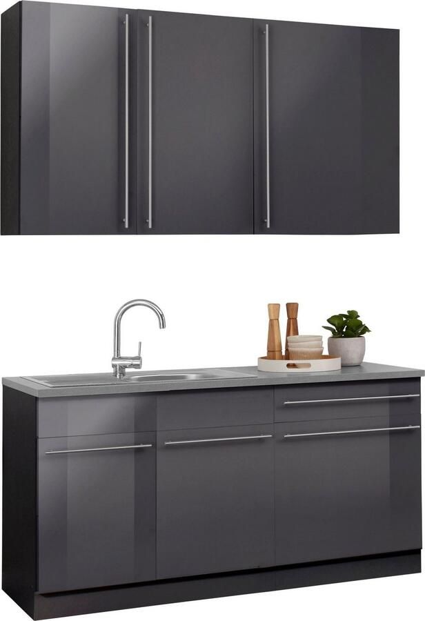 Wiho Küchen Pantry keuken Chicago zonder elektrische apparaten breedte 160 cm - Foto 5