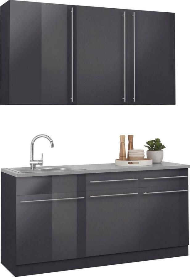 Wiho Küchen Pantry keuken Chicago zonder elektrische apparaten breedte 160 cm - Foto 6