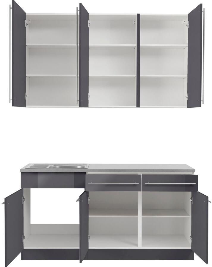 Wiho Küchen Pantry keuken Chicago zonder elektrische apparaten breedte 160 cm - Foto 4