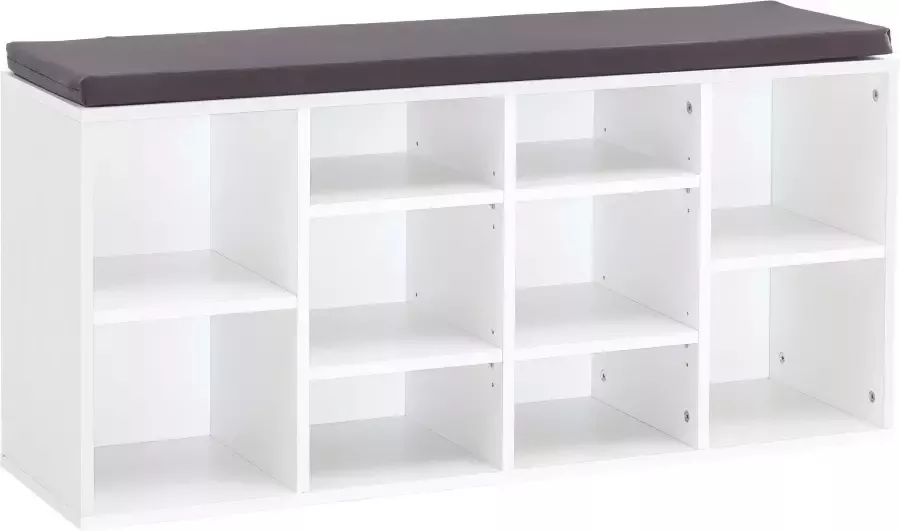 Wilmes Schoenenrek met zitkussen Guillaume wit - Foto 2