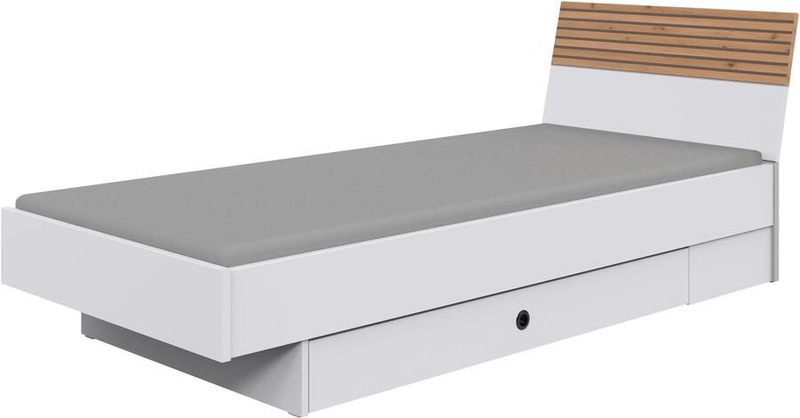 Wimex Bedframe Rügen Bed met trendy decorfolie in akoestische paneel-look - Foto 3