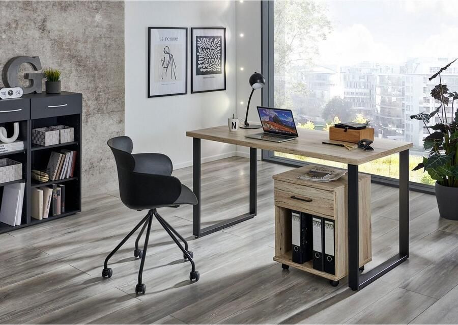 Wimex Bureau Home Desk Met metalen sleevoet in 3 breedten - Foto 2