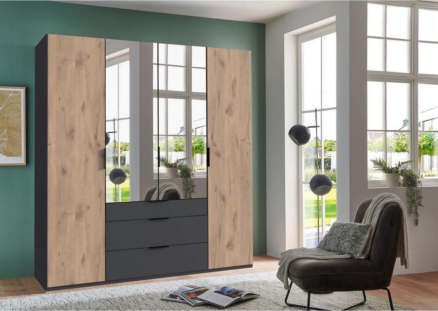 Wimex Draaideurkast Burgos by fresh to go met extra grote lades met spiegeldeuren - Foto 5