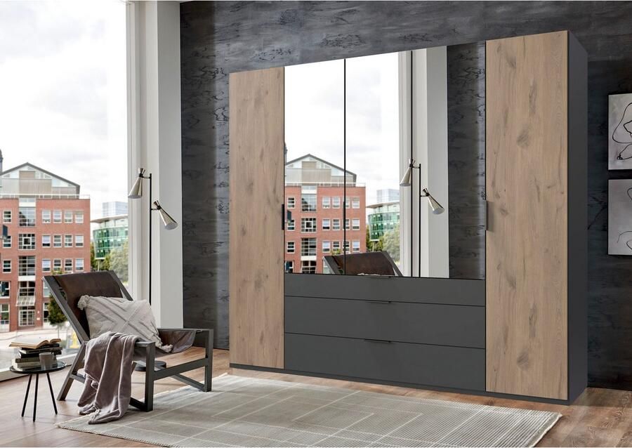 Wimex Draaideurkast Burgos by fresh to go met extra grote lades met spiegeldeuren - Foto 5