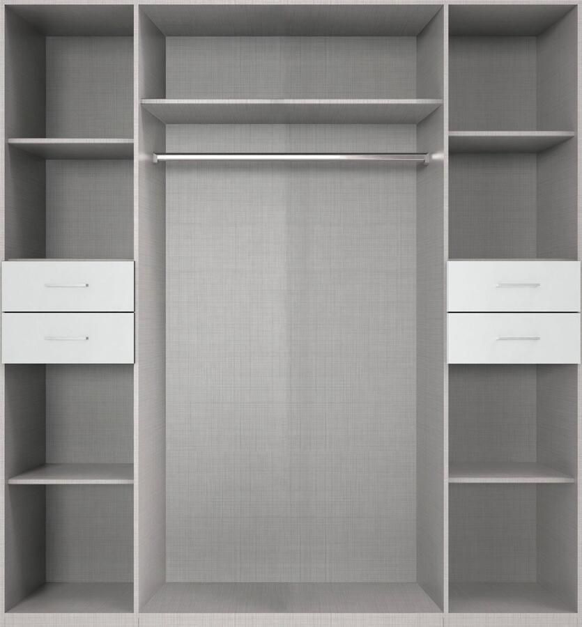 Wimex Draaideurkast Danzig met laden op prettige hoogte met glasdeuren - Foto 6