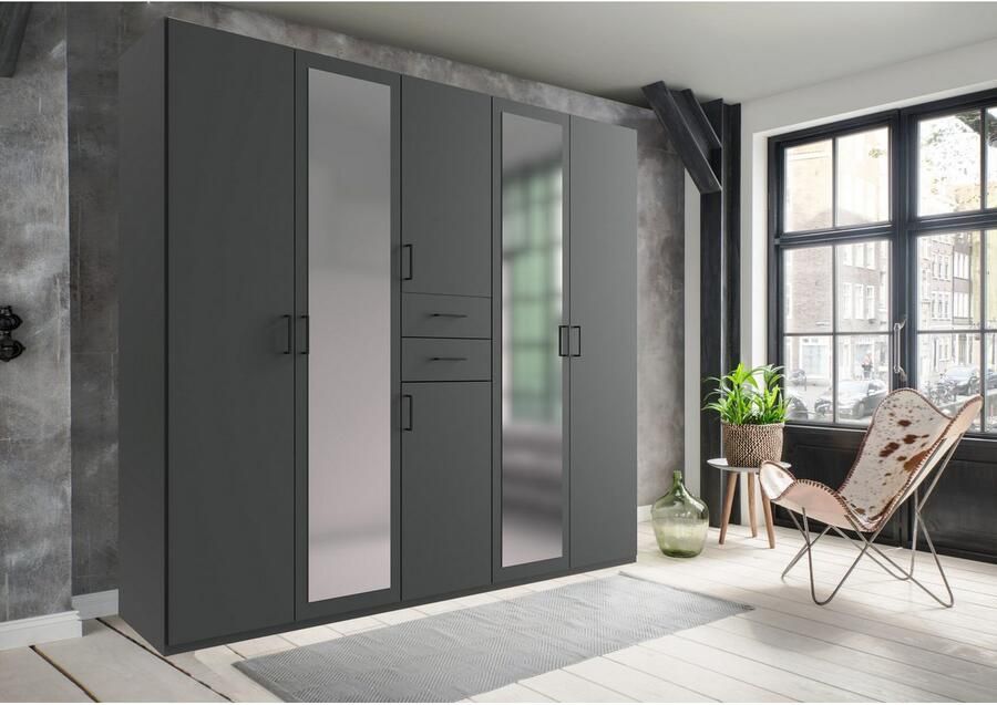 Wimex Draaideurkast Dillingen Laden op prettige bereikbare hoogte met spiegel - Foto 8