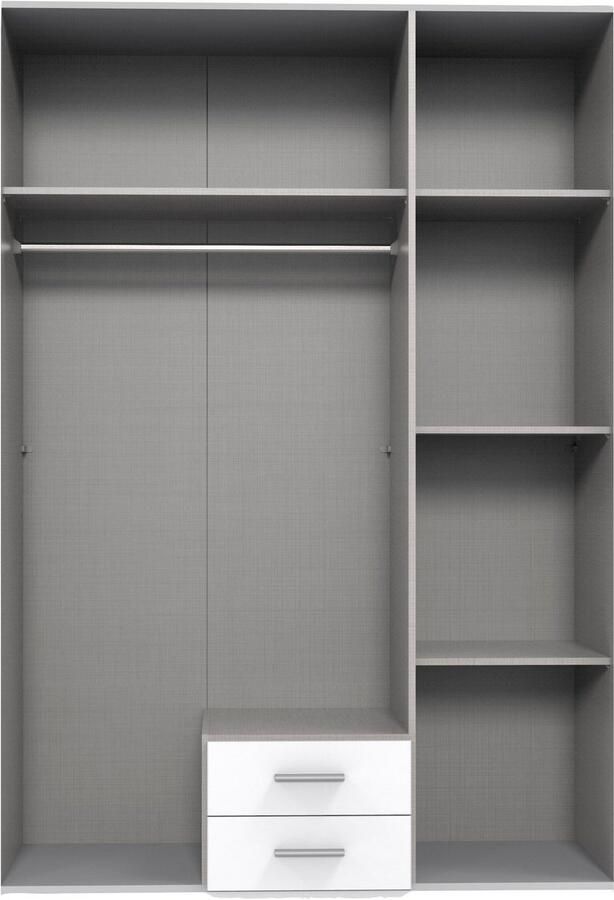 Wimex Draaideurkast Lübeck Akoestische lamellen look zonder spiegel 135 of 18 cm breed - Foto 4