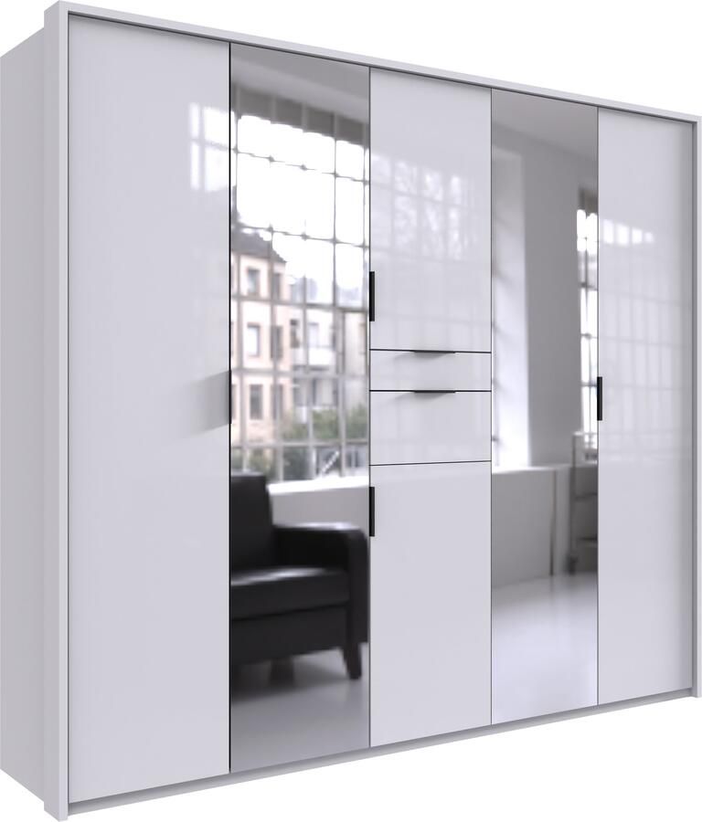 Wimex Draaideurkast Moldau kledingkast met spiegel slaapkamerkast bestseller Kies je interieur kant-en-klaar geconfigureerd in de kast - Foto 16