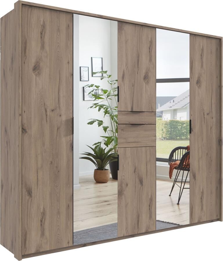 Wimex Draaideurkast Moldau kledingkast met spiegel slaapkamerkast bestseller Kies je interieur kant-en-klaar geconfigureerd in de kast - Foto 16