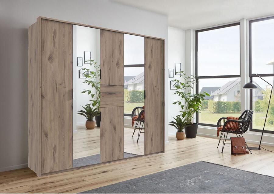 Wimex Draaideurkast Moldau kledingkast met spiegel slaapkamerkast bestseller Kies je interieur kant-en-klaar geconfigureerd in de kast - Foto 9