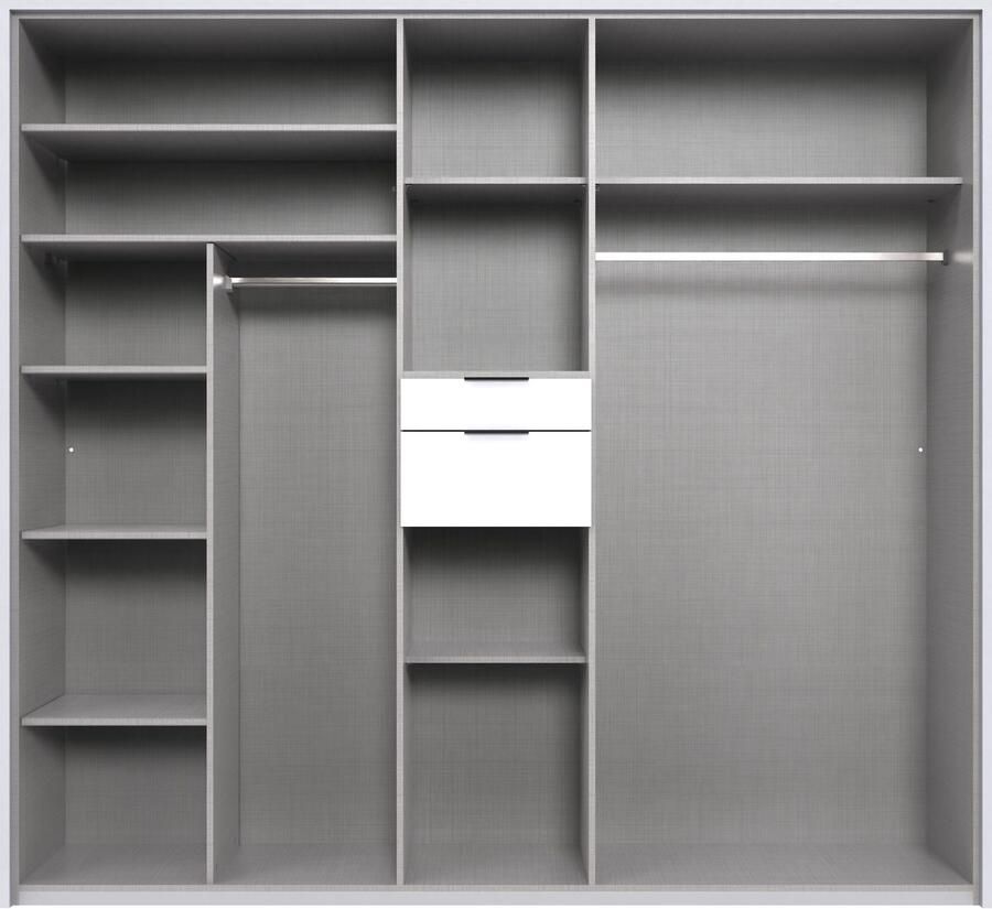 Wimex Draaideurkast Moldau kledingkast met spiegel slaapkamerkast bestseller Kies je interieur kant-en-klaar geconfigureerd in de kast - Foto 6