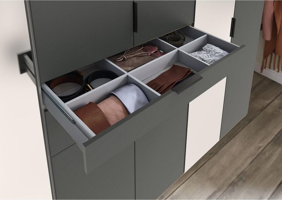 Wimex Draaideurkast Moldau kledingkast met spiegel slaapkamerkast bestseller Kies je interieur kant-en-klaar geconfigureerd in de kast - Foto 11