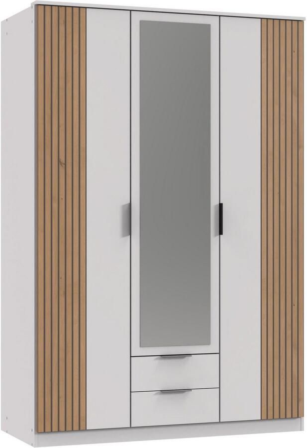 Wimex Draaideurkast Rügen met trendy decorfolie akoestisch paneel-look met spiegel - Foto 12