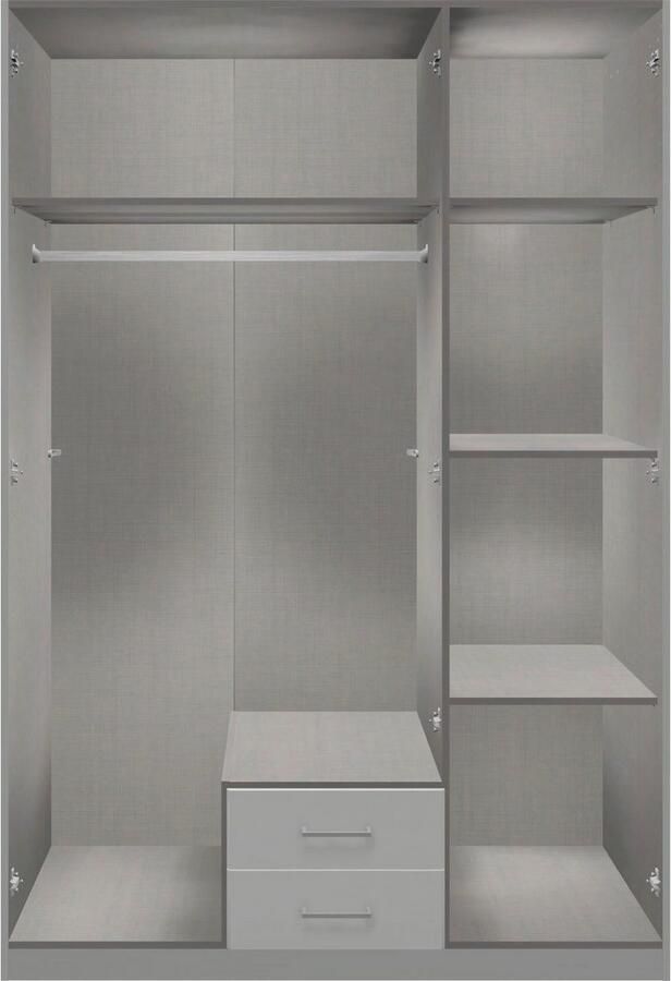 Wimex Draaideurkast Soest met gekleurde glazen deur naar keuze 135 of 180 cm breed - Foto 5