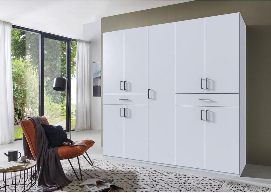 Wimex Draaideurkast Tibet kledingkast met veel opbergruimte grote kleurkeuze met elk 2 lades op een comfortabele toegangshoogte in 3 breedtes - Foto 9