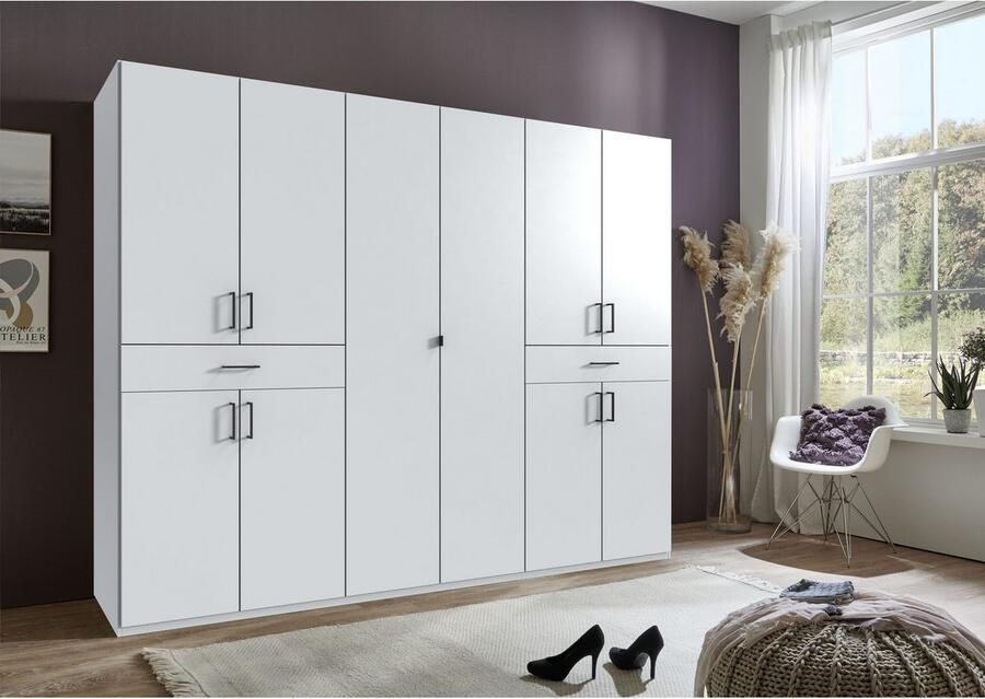 Wimex Draaideurkast Tibet kledingkast met veel opbergruimte grote kleurkeuze met elk 2 lades op een comfortabele toegangshoogte in 3 breedtes - Foto 9