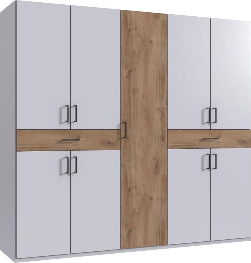 Wimex Draaideurkast Tibet kledingkast met veel opbergruimte grote kleurkeuze met elk 2 lades op een comfortabele toegangshoogte in 3 breedtes - Foto 16