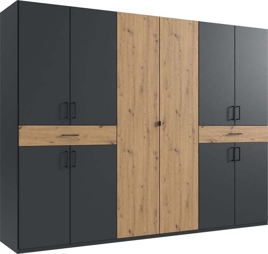 Wimex Draaideurkast Tibet kledingkast met veel opbergruimte grote kleurkeuze met elk 2 lades op een comfortabele toegangshoogte in 3 breedtes - Foto 16