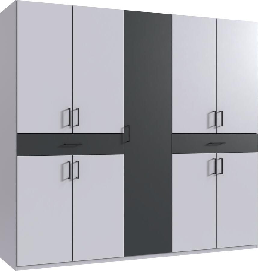 Wimex Draaideurkast Tibet kledingkast met veel opbergruimte grote kleurkeuze met elk 2 lades op een comfortabele toegangshoogte in 3 breedtes - Foto 16