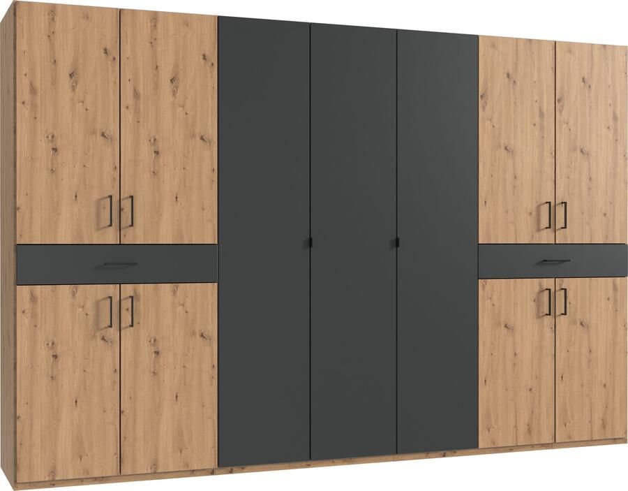 Wimex Draaideurkast Tibet kledingkast met veel opbergruimte grote kleurkeuze met elk 2 lades op een comfortabele toegangshoogte in 3 breedtes - Foto 16